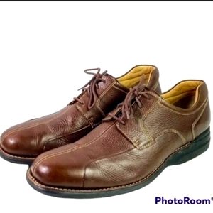 Men's Johnston & Murphy Shuler Bicycle Brown Sheepskin Oxford Shoes. SZ 9 M